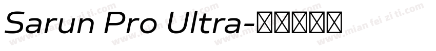 Sarun Pro Ultra字体转换